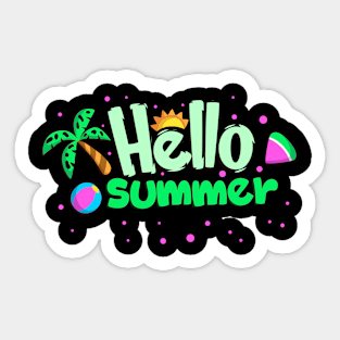 hello summer Sticker